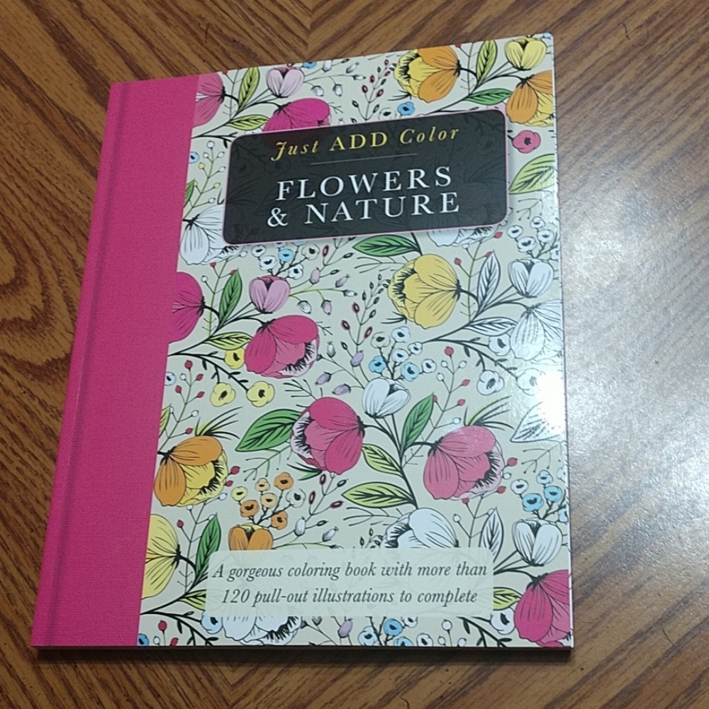 Flowers & Nature Coloring Book - Picture 1 of 6